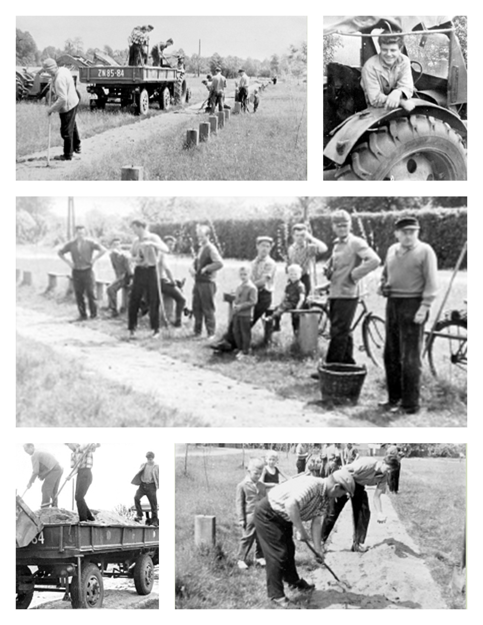 Bildcollage Sportplatz Maust 1966